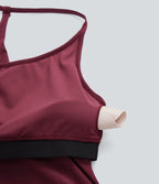 Softlyzero™ Airy Haut de yoga dos nu à encolure américaine sensation fraîcheur-UPF50+