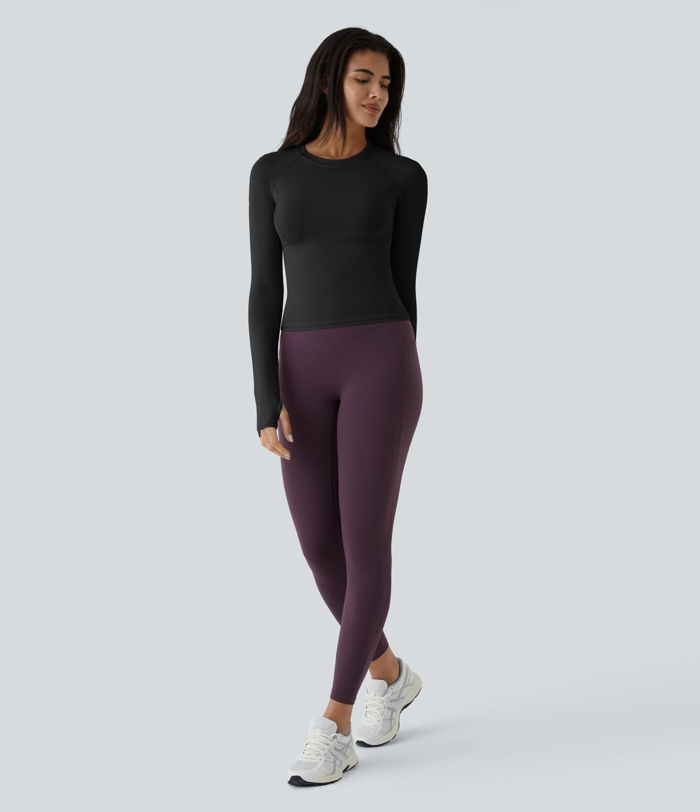 Top Sport Yoga Uni Trous pour les Pouce