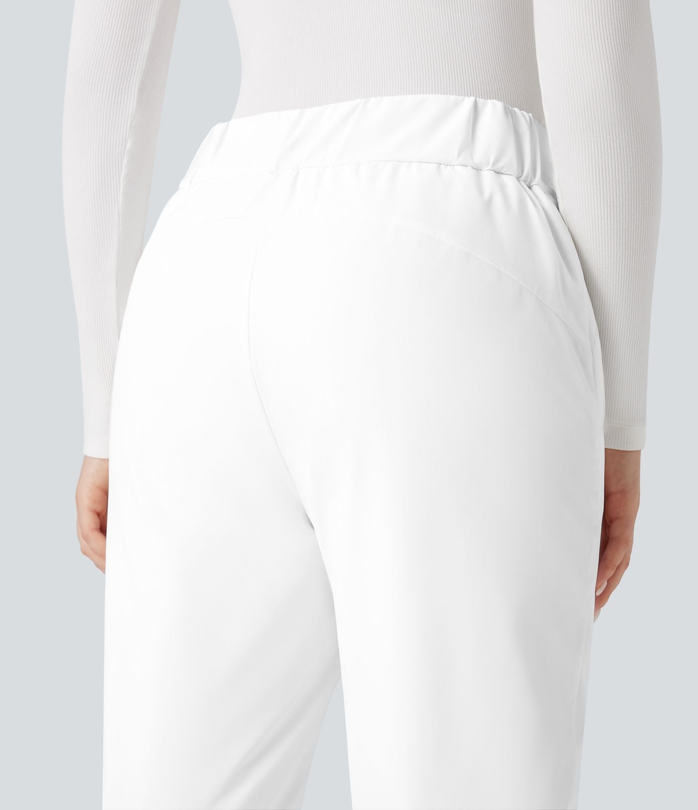 Pantalon randonnée chauffant bootcut taille haute avec poches