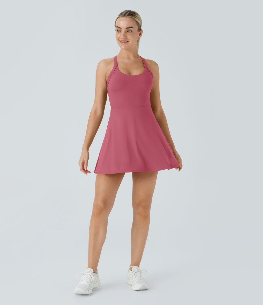 Robe de sport dos nu torsadée A-C