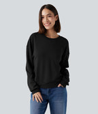 Sweat-shirt décontracté SpacerTek™ col rond, manches longues avec twist dans le dos