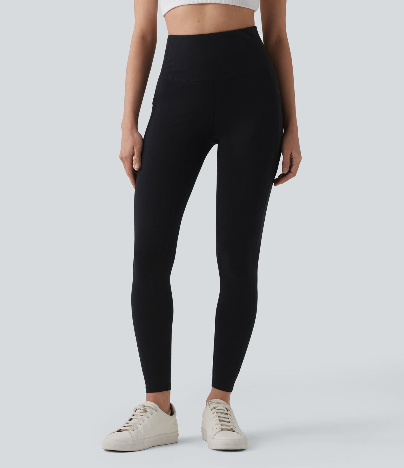 Legging de yoga Halara taille haute en jersey de coton avec poches