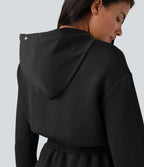 Robe active SpacerTek™ mini à capuche, manches longues, avec cordon de serrage et poches