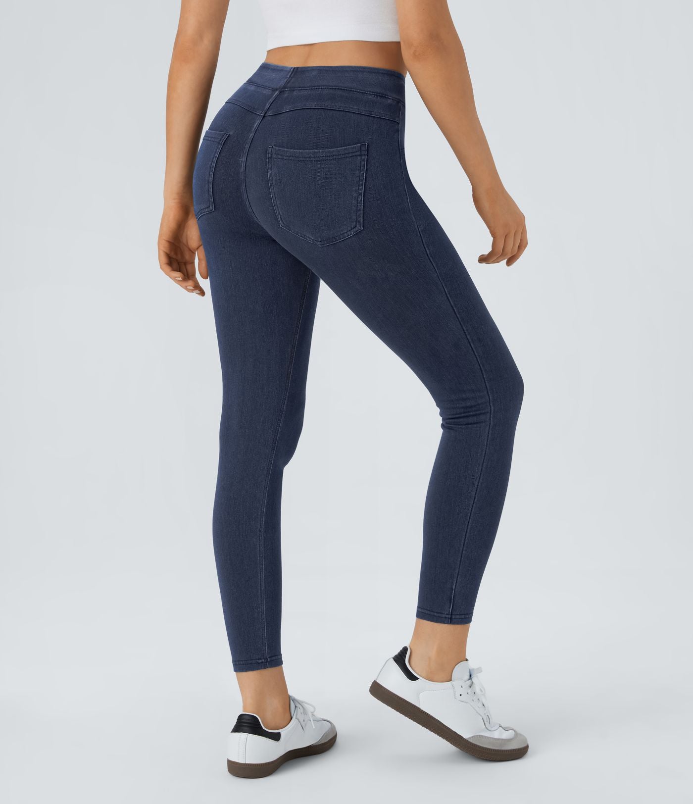 Halara Flex™ Jegging Casual Taille Haute Tricot Extensible Poche Latérale Arrière