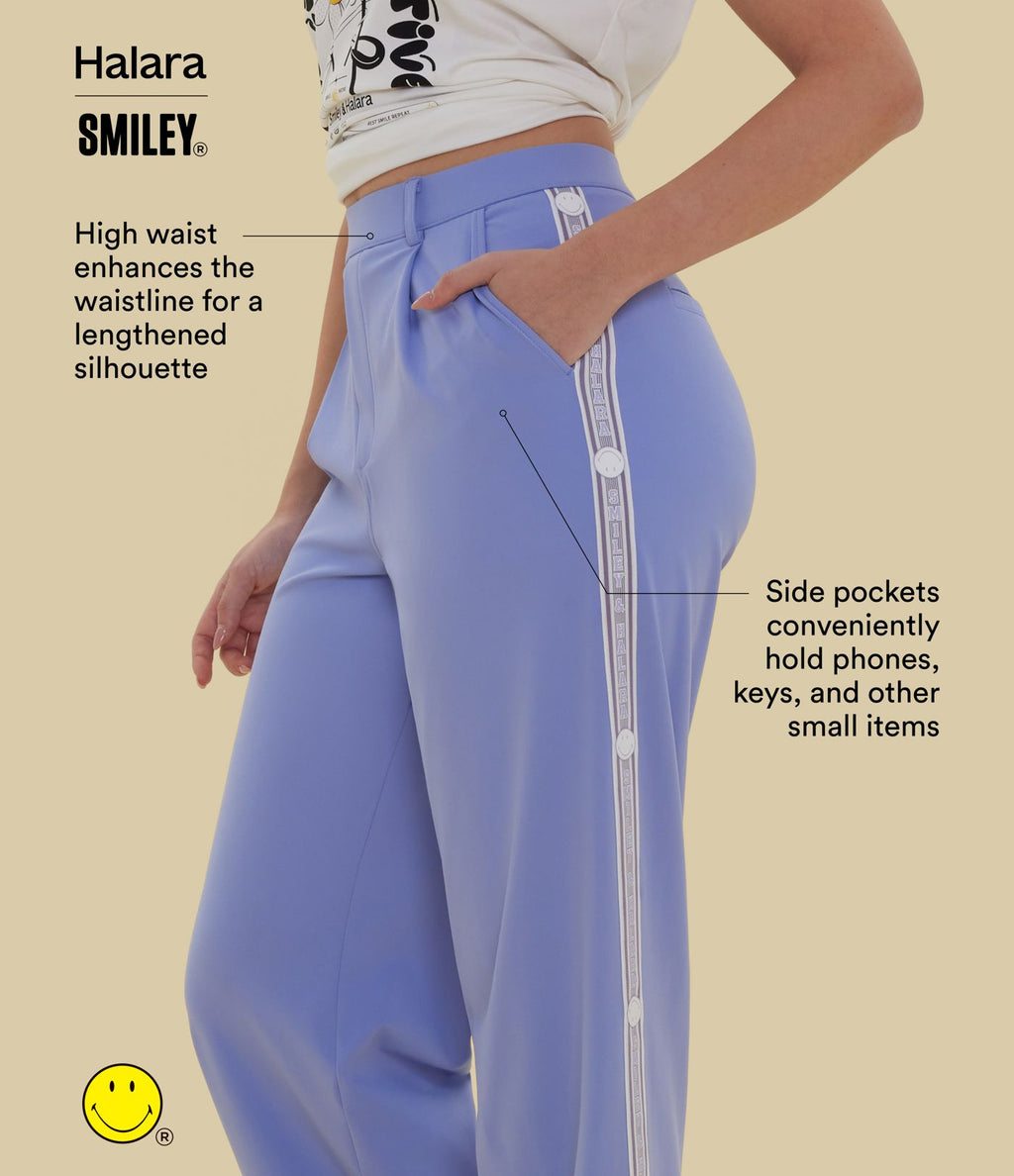 Pantalon tailleur droit Halara X Smiley® Halara Flex™ DayStretch taille haute avec poches