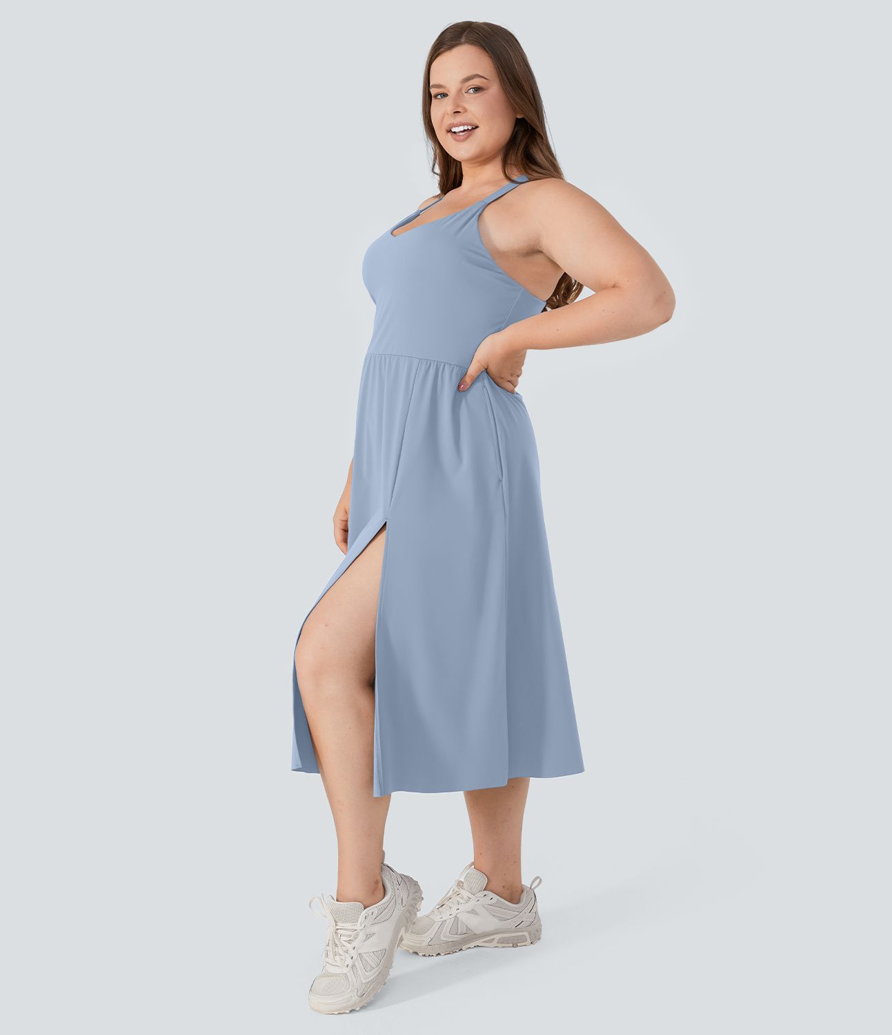 Robe Midi Casual Grande Taille Everyday - Lala Land