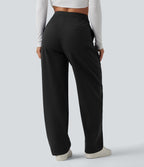 Pantalon tailleur fuselé Halara Flex™ DayStretch taille haute asymétrique avec poches