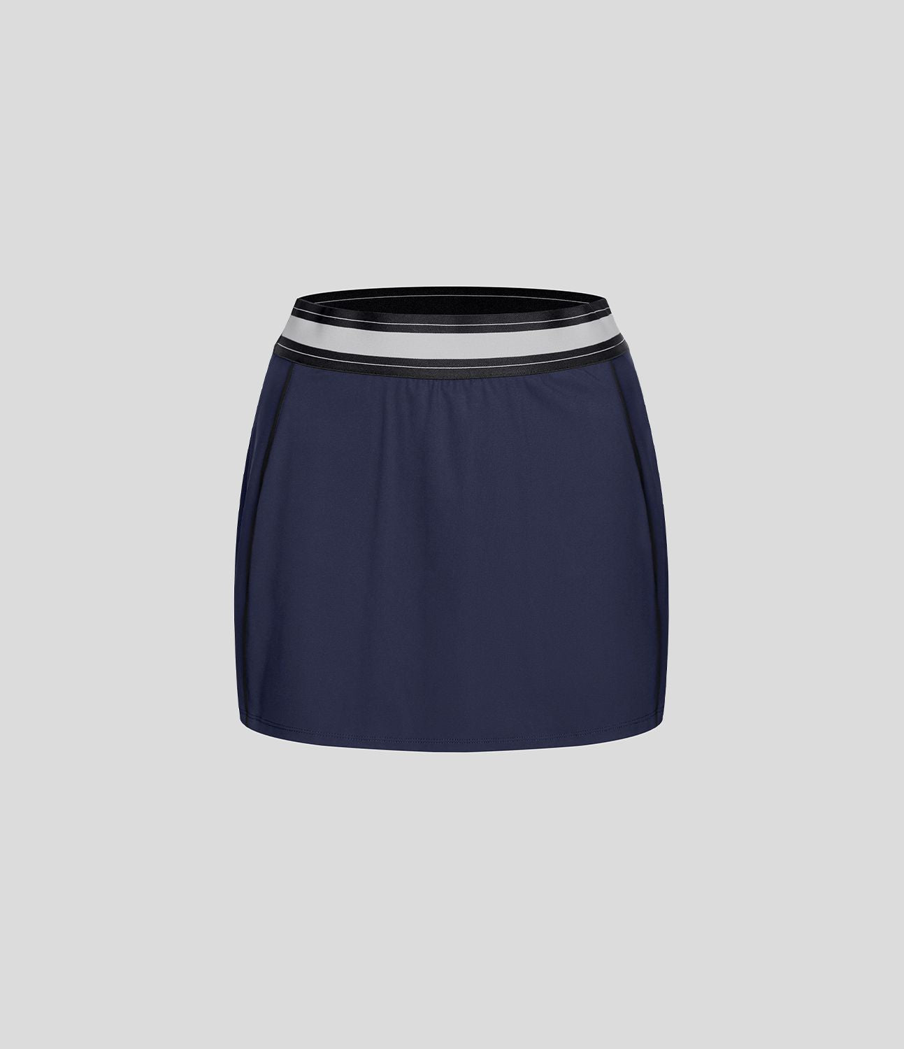 Jupe de tennis SoftlyZero™ Airy micro mini 2-en-1 à taille haute et color block ajustée au corps à effet frais InstantCool