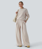 Pantalon décontracté SpacerTek™ baggy taille mi-haute, dos croisé avec cordon de serrage et poches