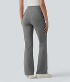 Pantalon tailleur Halara Flex™ évasé asymétrique taille haute avec poches