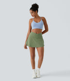 Jupe de tennis mini 2-en-1 quotidienne SoftlyZero™ Airy avec croisement, poche latérale et effet frais InstantCool, Lucid, protection solaire UPF50+
