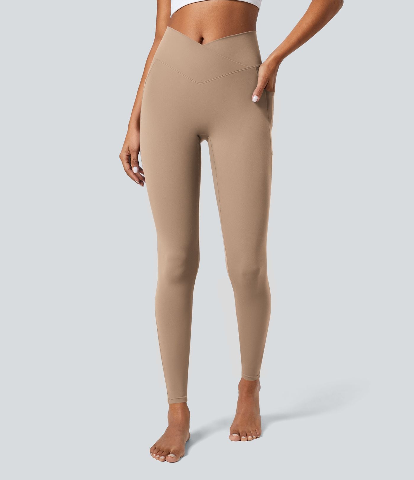 Softlyzero™ Legging Unis Poches Croisées