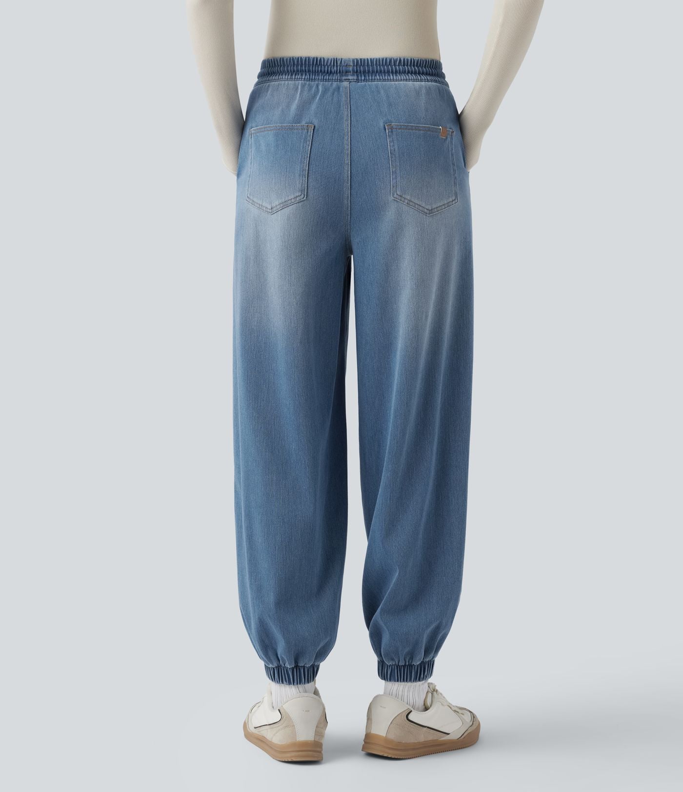 Jean décontracté Halara Flex™ taille mi-haute avec cordon de serrage et pochesns
