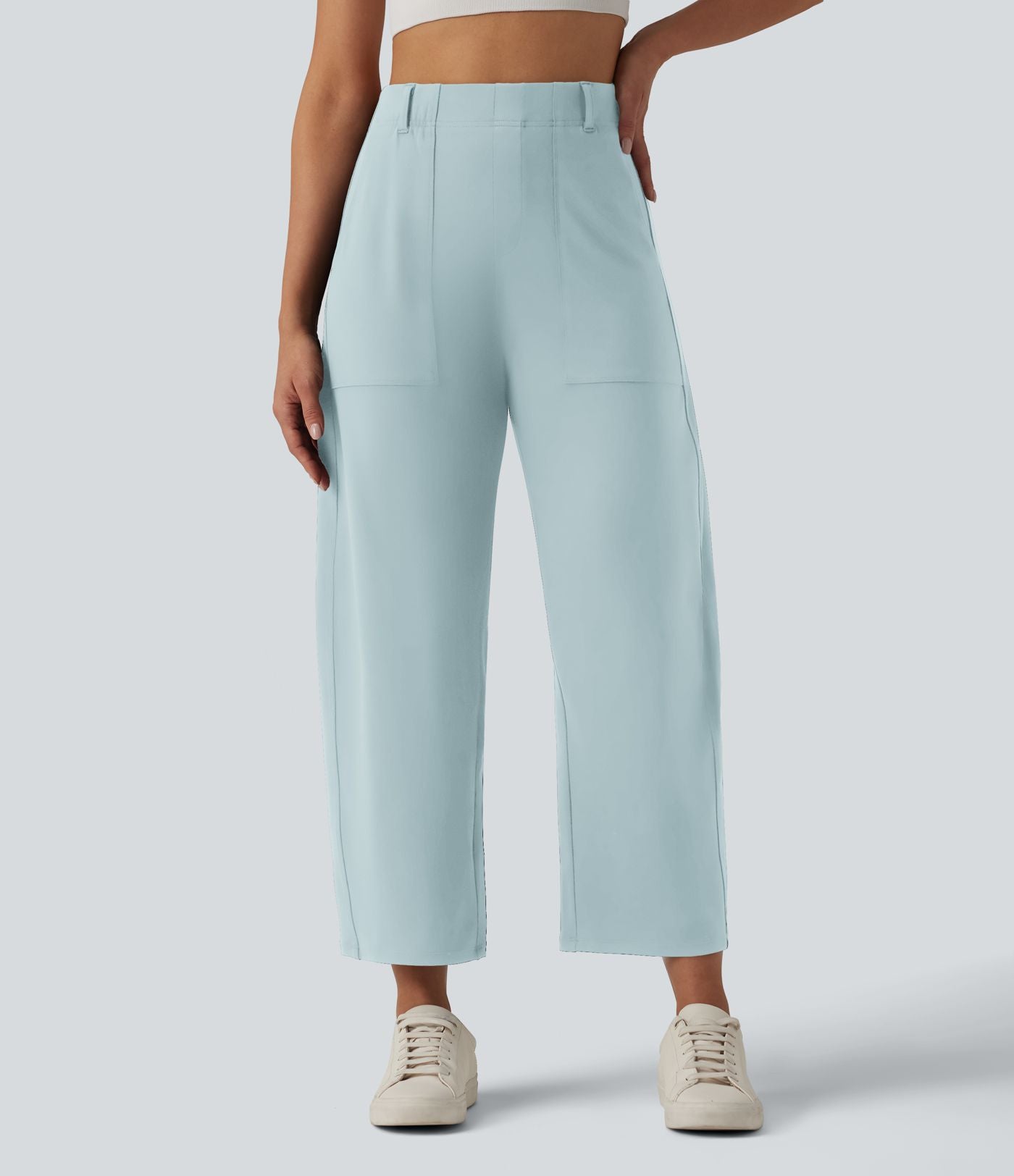 Pantalon barrel DayStretch taille haute avec poches