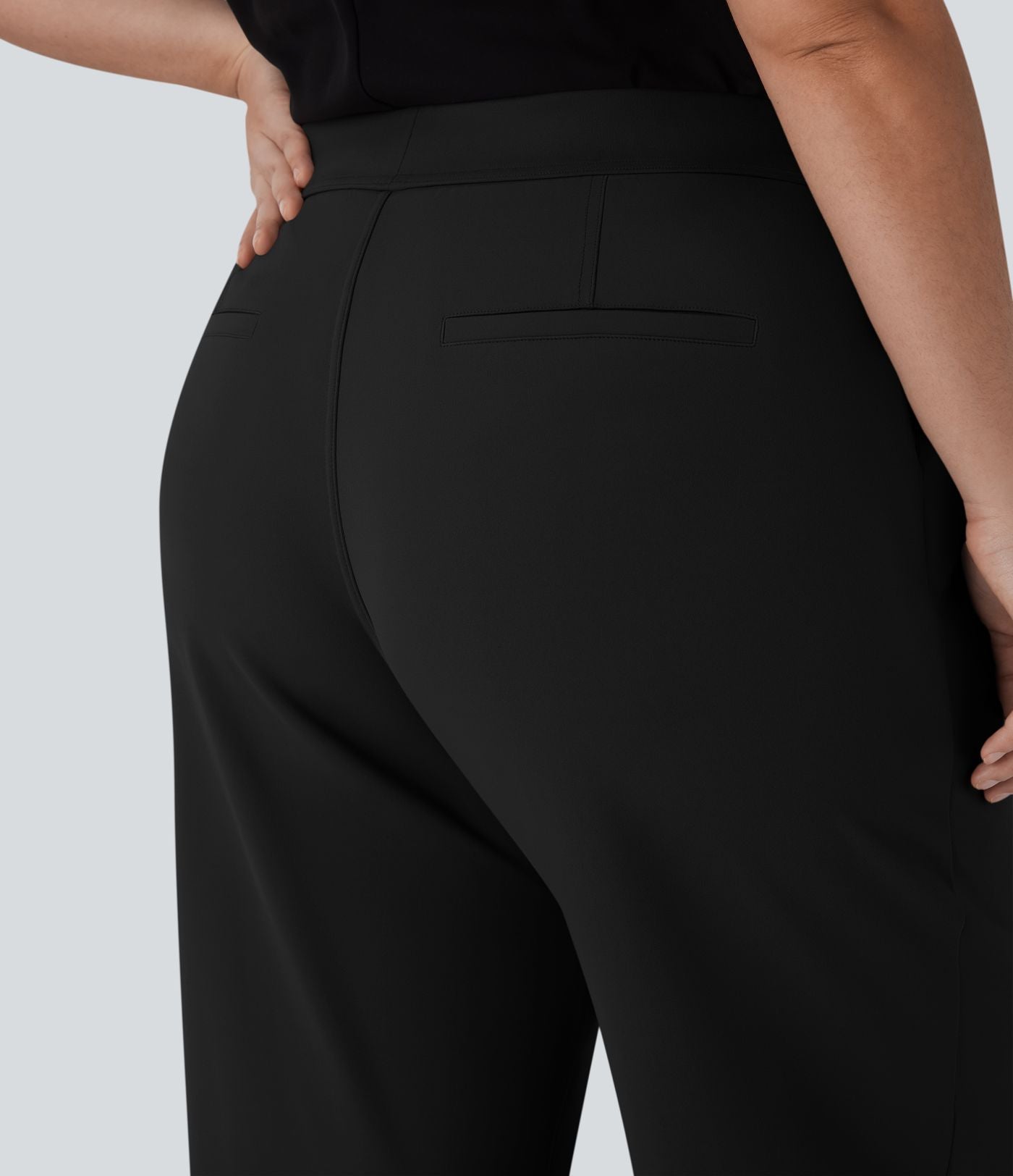 Pantalon de travail grande taille fuselé longueur cheville taille haute Halara Flex™ DayStretch avec poches
