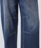 Jean Barrel 7/8 décontracté taille mi-haute avec poches Halara Flex™