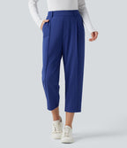 Pantalon tailleur court fuselé taille haute Halara Flex™ DayStretch avec poches