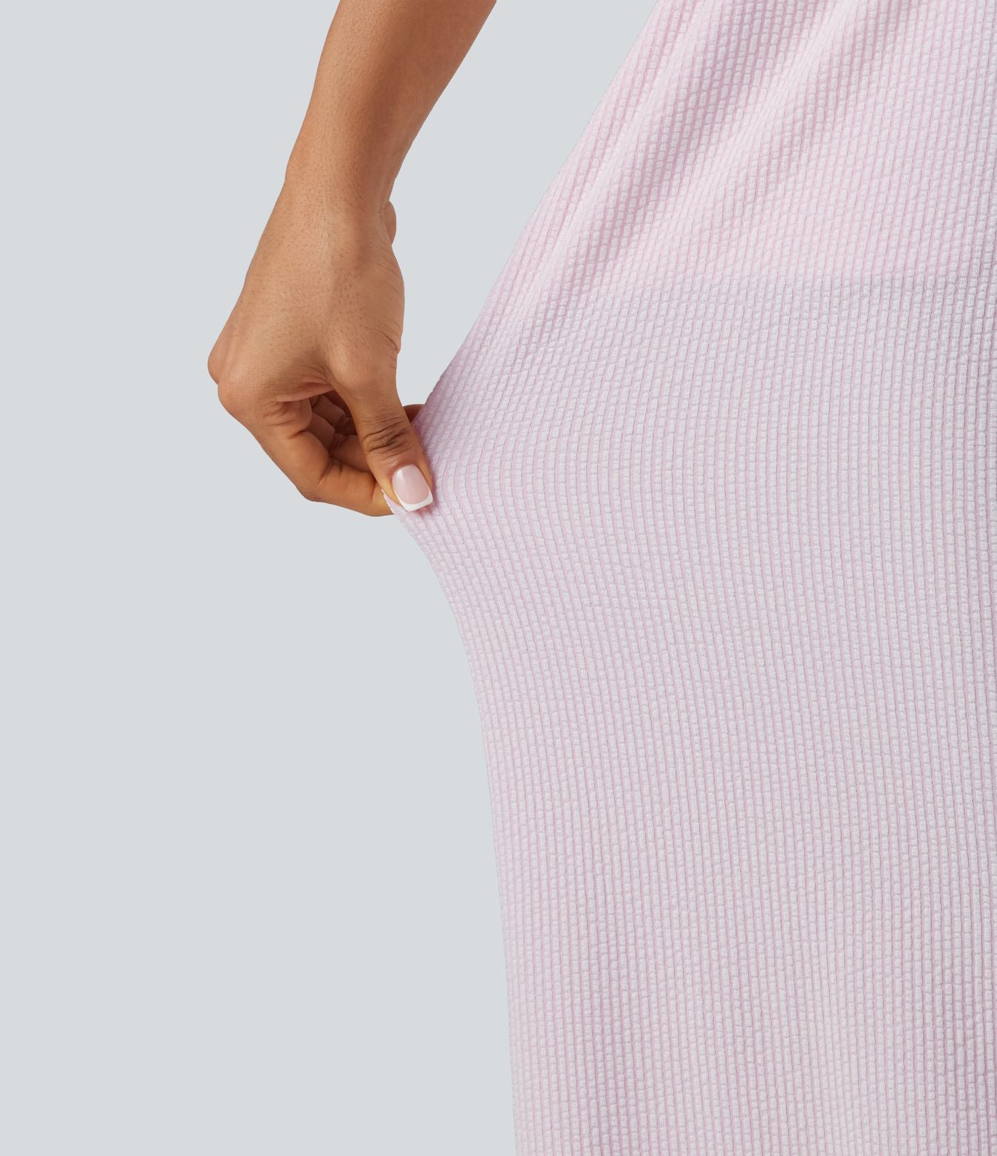 Combinaison sans manches col V à rayures avec brassière intégrée et poches – Édition Easy Peasy