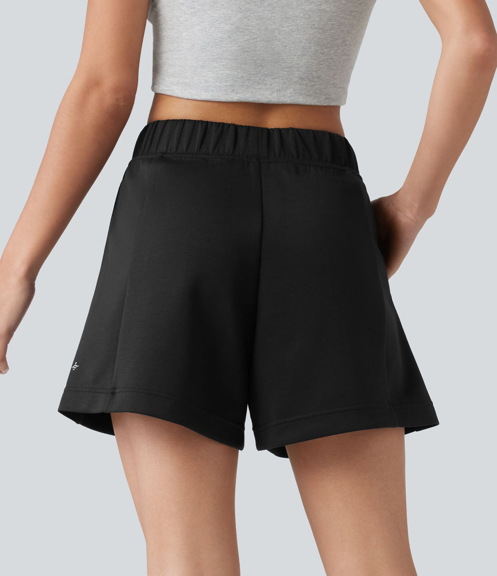 Short de danse taille mi-haute coupe évasée avec poches