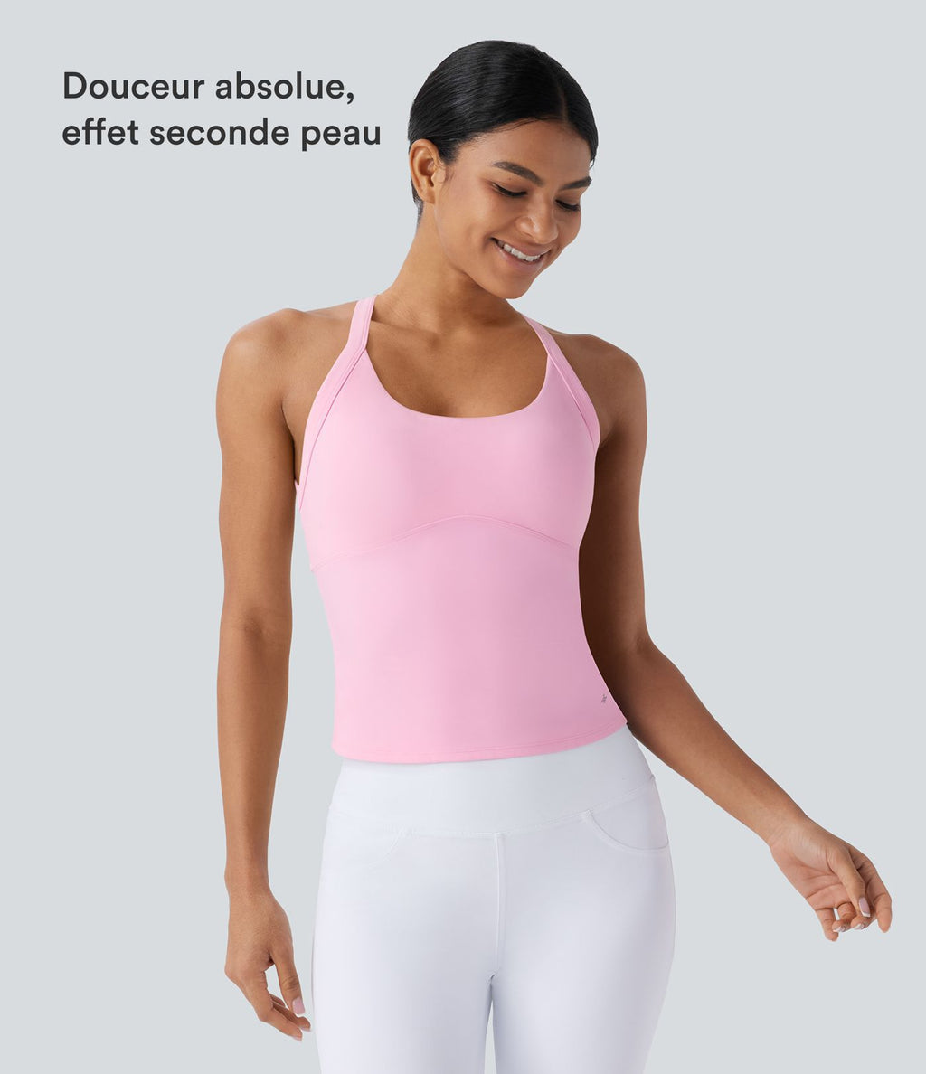 Débardeur yoga SoftlyZero™ Plush à découpes A-D