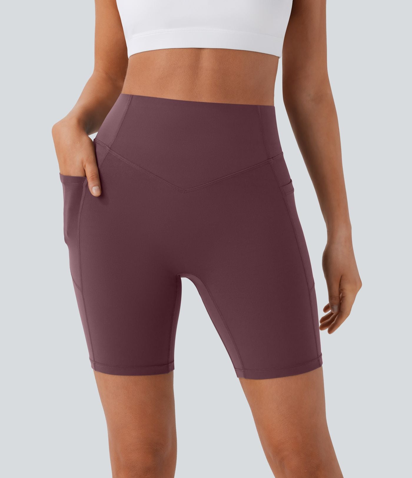 Legging de yoga gainant taille haute chiné à séchage rapide avec poches Halara UltraSculpt™