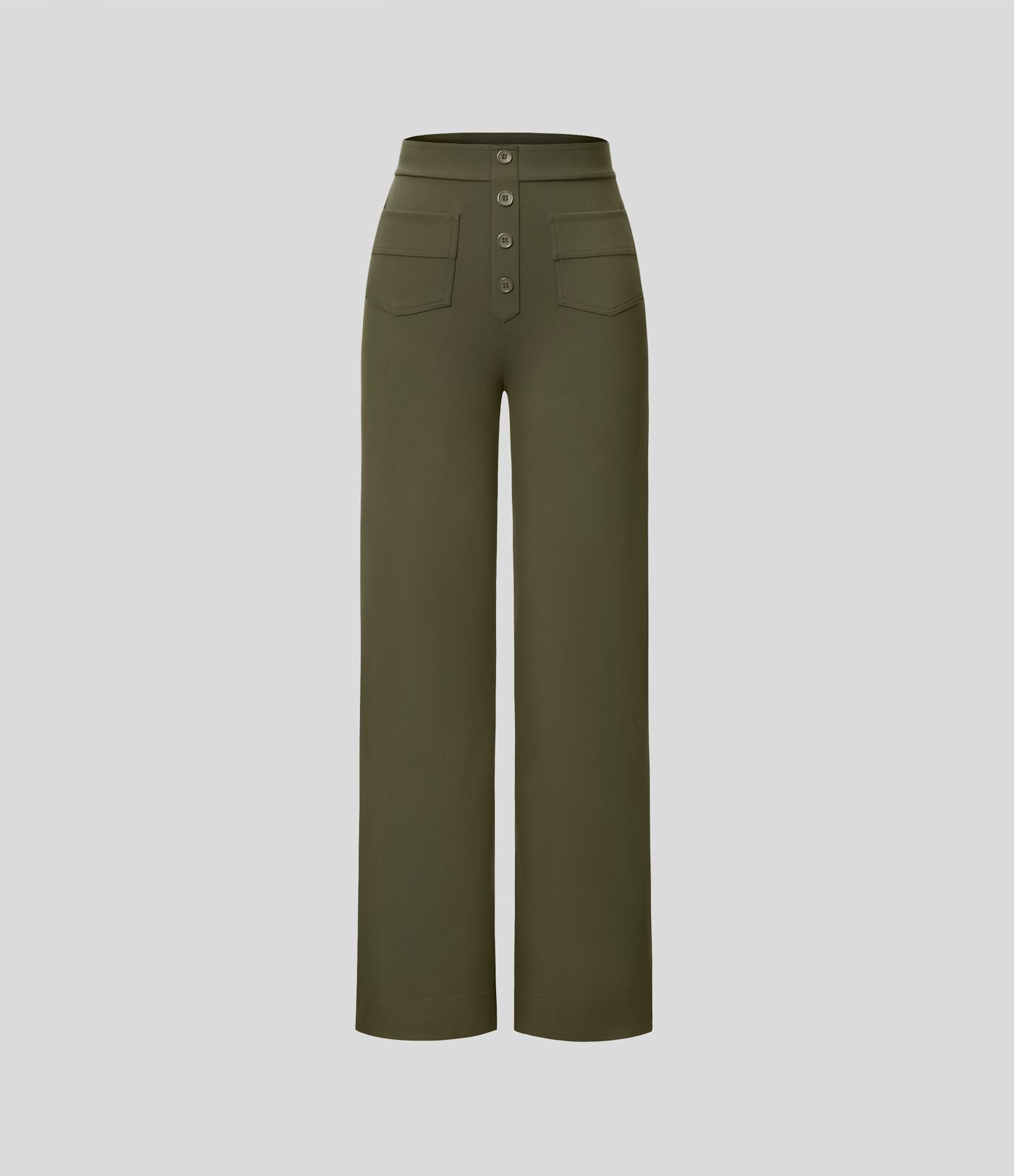 Pantalon taille haute coupe droite DayStretch avec poches
