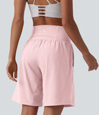 Short de yoga 2-en-1 SoftlyZero™ Airy taille très haute effet frais InstantCool 22,8 cm avec poches