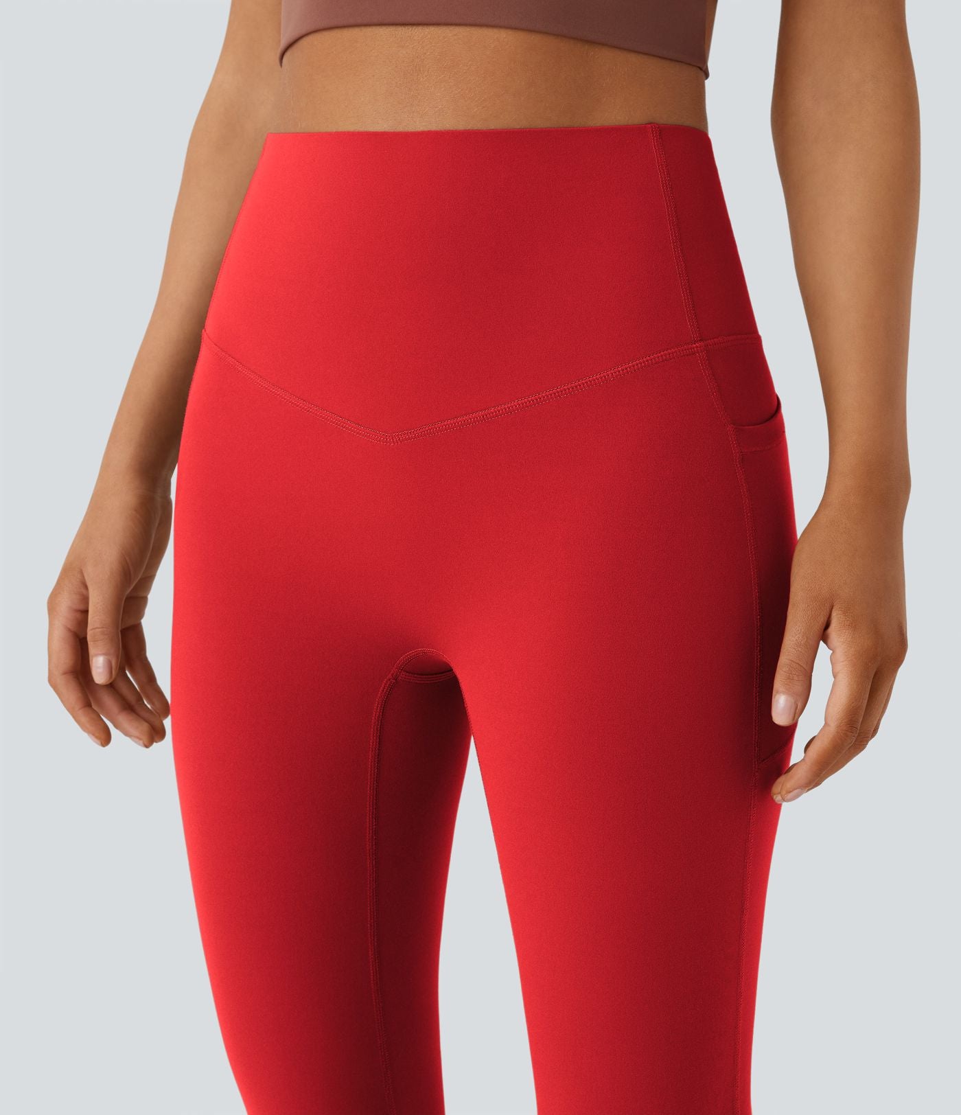 Pantalon de yoga à coupe bootcut gainant taille haute avec poches Halara UltraSculpt™