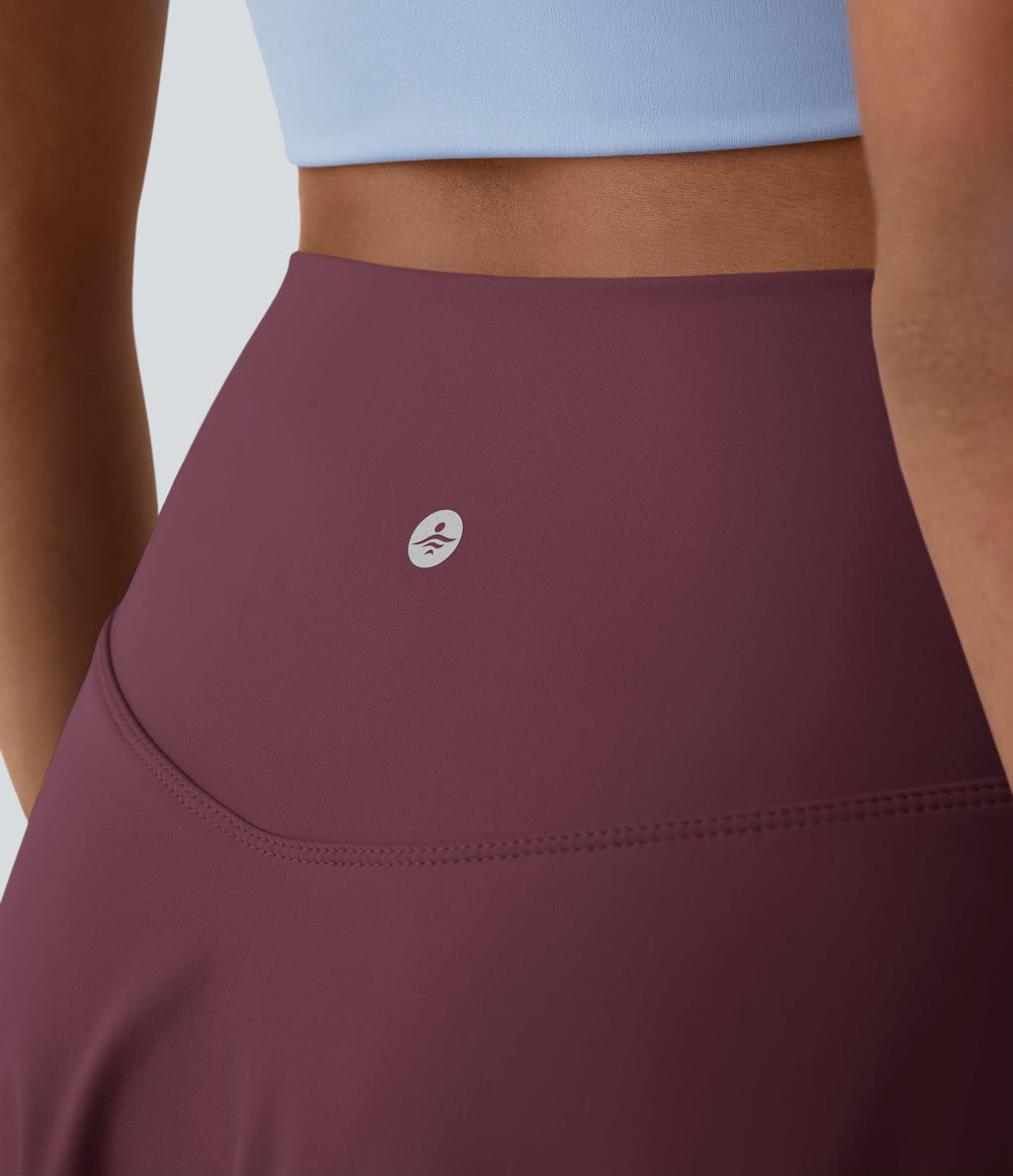Jupe de tennis mini 2-en-1 quotidienne SoftlyZero™ Airy avec croisement, poche latérale et effet frais InstantCool, Lucid, protection solaire UPF50+
