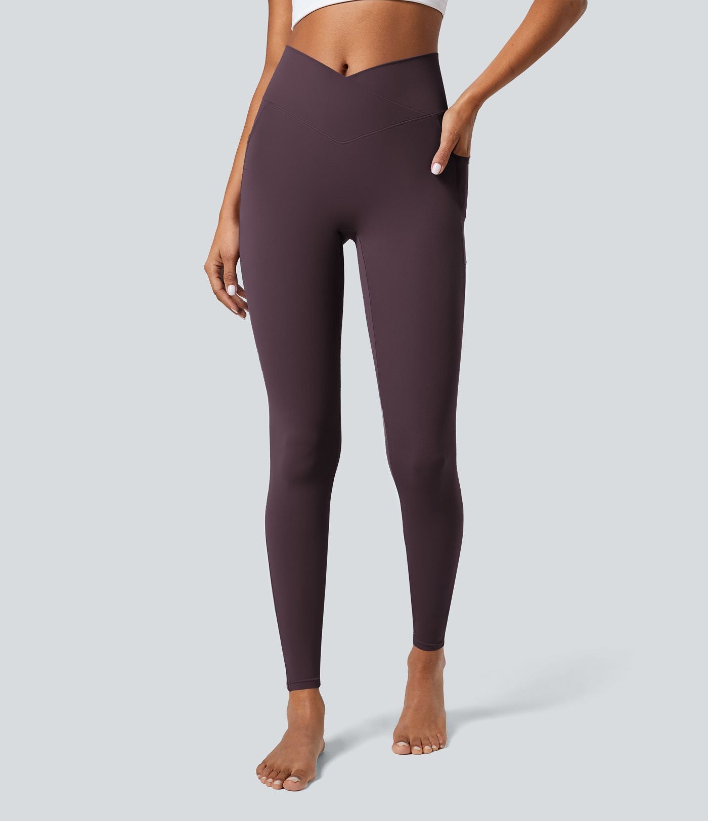 Softlyzero™ Legging Unis Poches Croisées