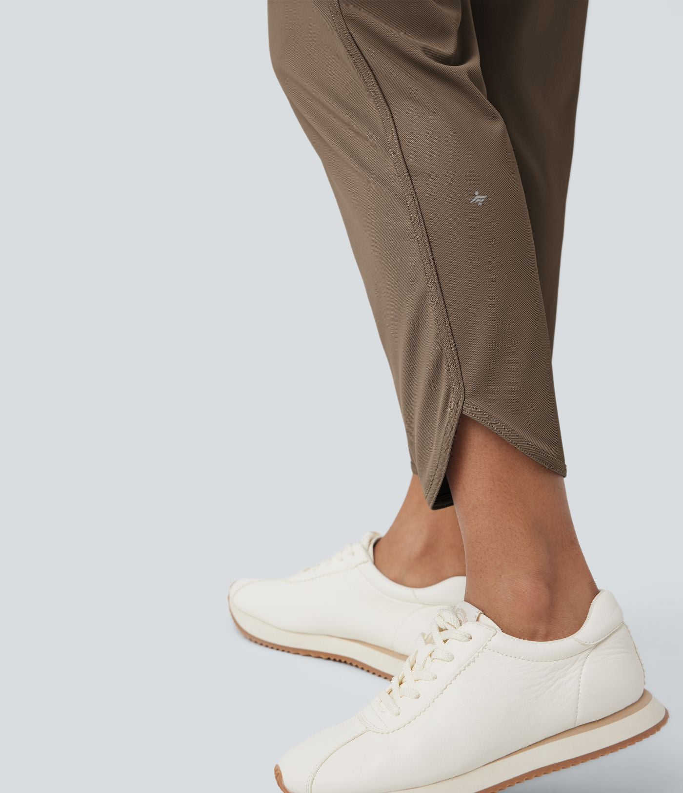 Pantalon de golf fuselé, taille mi-haute, cordon, ourlet courbé, séchage rapide, avec poches—UPF40+
