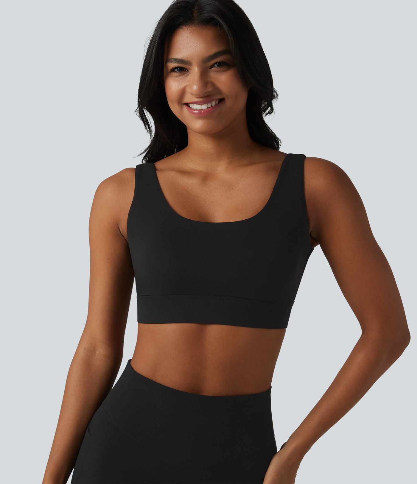 Brassière de sport Halara UltraSculpt™ maintien moyen dos nu avec boucle ajustable et brassière intégrée