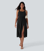Robe décontractée mi-longue SoftlyZero™ Airy avec coques et effet frais InstantCool avec poches, bonnets E-G