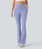 Pantalon de yoga à coupe bootcut gainant galbant taille haute avec effet scrunch et poches Halara UltraSculpt™