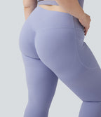 Legging d'entraînement gainant galbant taille haute grande taille avec effet scrunch et poches Halara UltraSculpt™