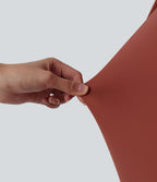 Haut casual col V manches longues avec boutons