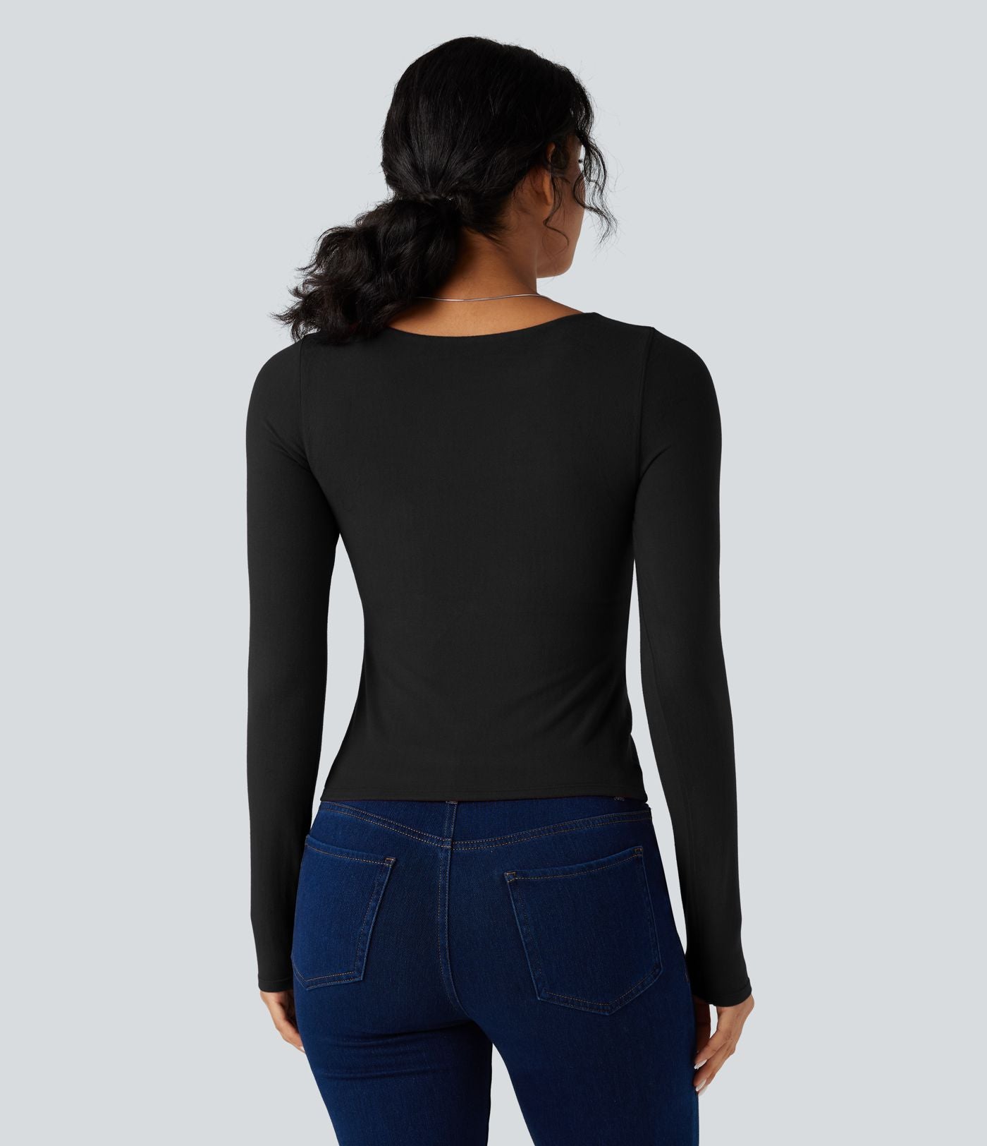 Top casual chaud push-up à manches longues - Bonnet A/B