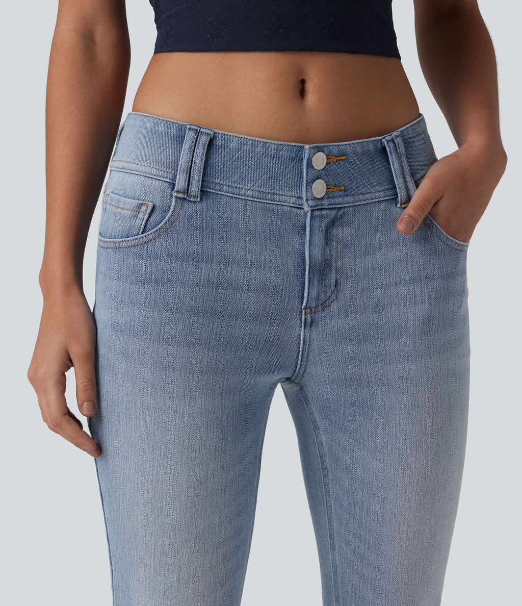 Jean décontracté taille basse Halara Flex™ avec poches