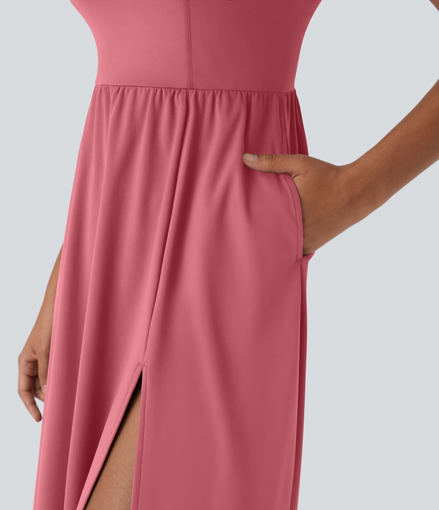 Robe décontractée mi-longue SoftlyZero™ Airy avec coques et effet frais InstantCool avec poches, bonnets E-G