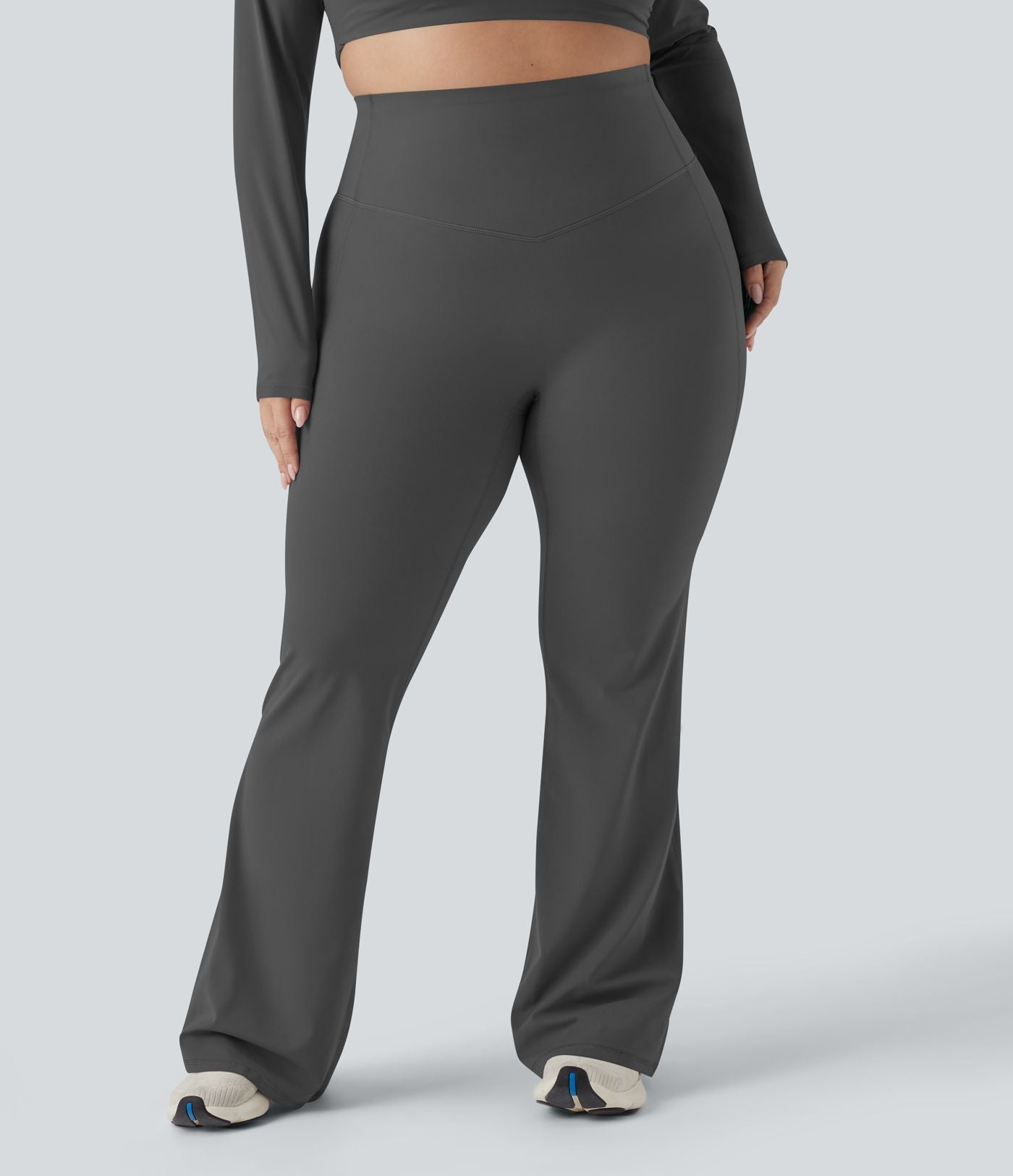 Pantalon yoga évasé gainant sculptant grande taille taille haute Halara UltraSculpt™