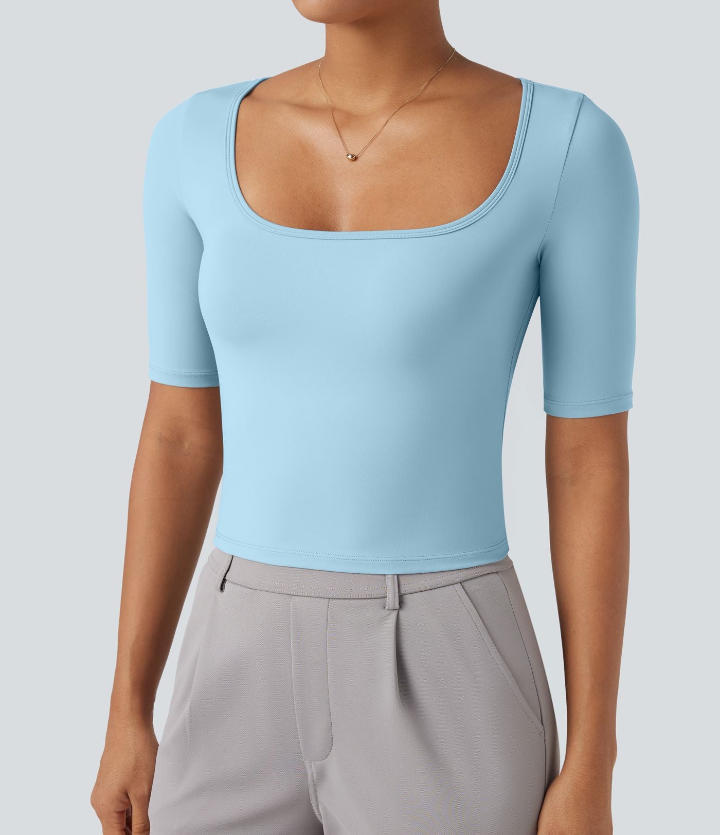T-shirt de travail SoftlyZero™ Airy encolure arrondie manches courtes effet frais InstantCool
