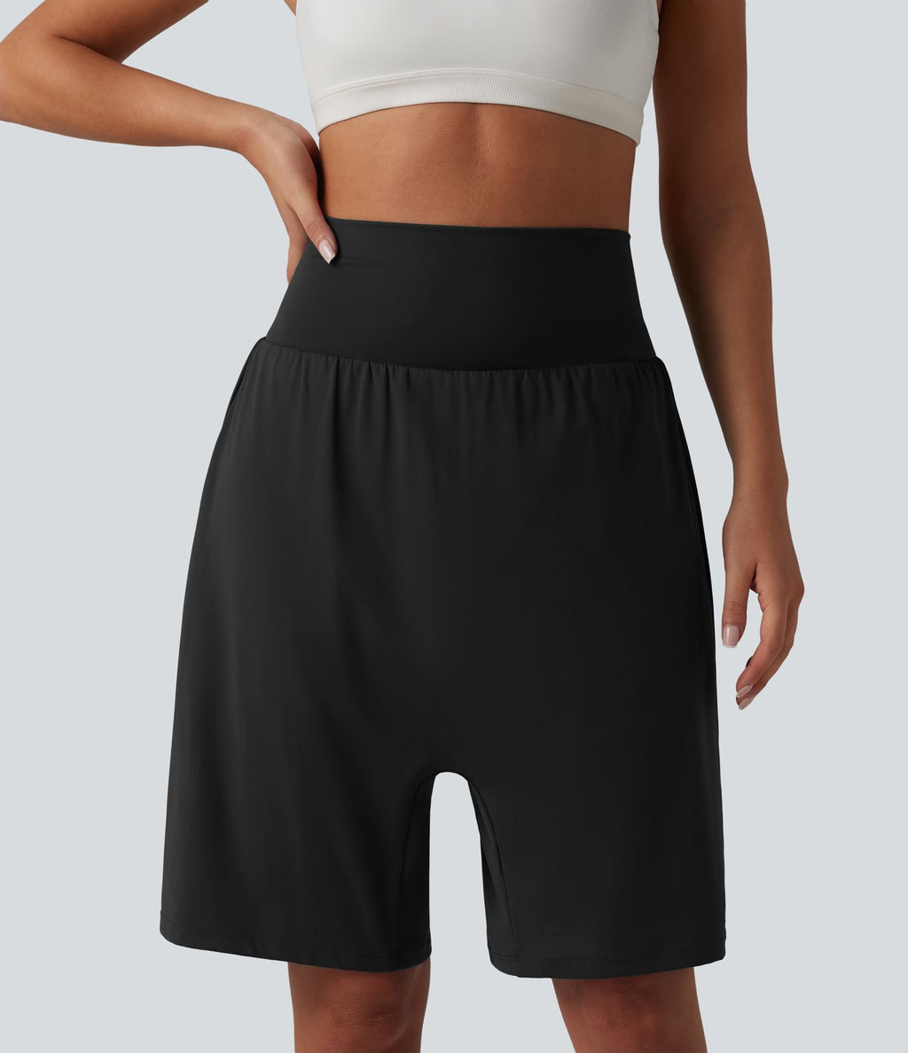 Short harem de yoga SoftlyZero™ Airy 2-en-1 effet frais InstantCool taille haute avec poche