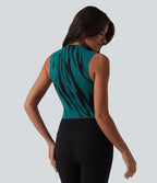 OneForm Débardeur de yoga sans couture col cheminée color block Seamless Flow