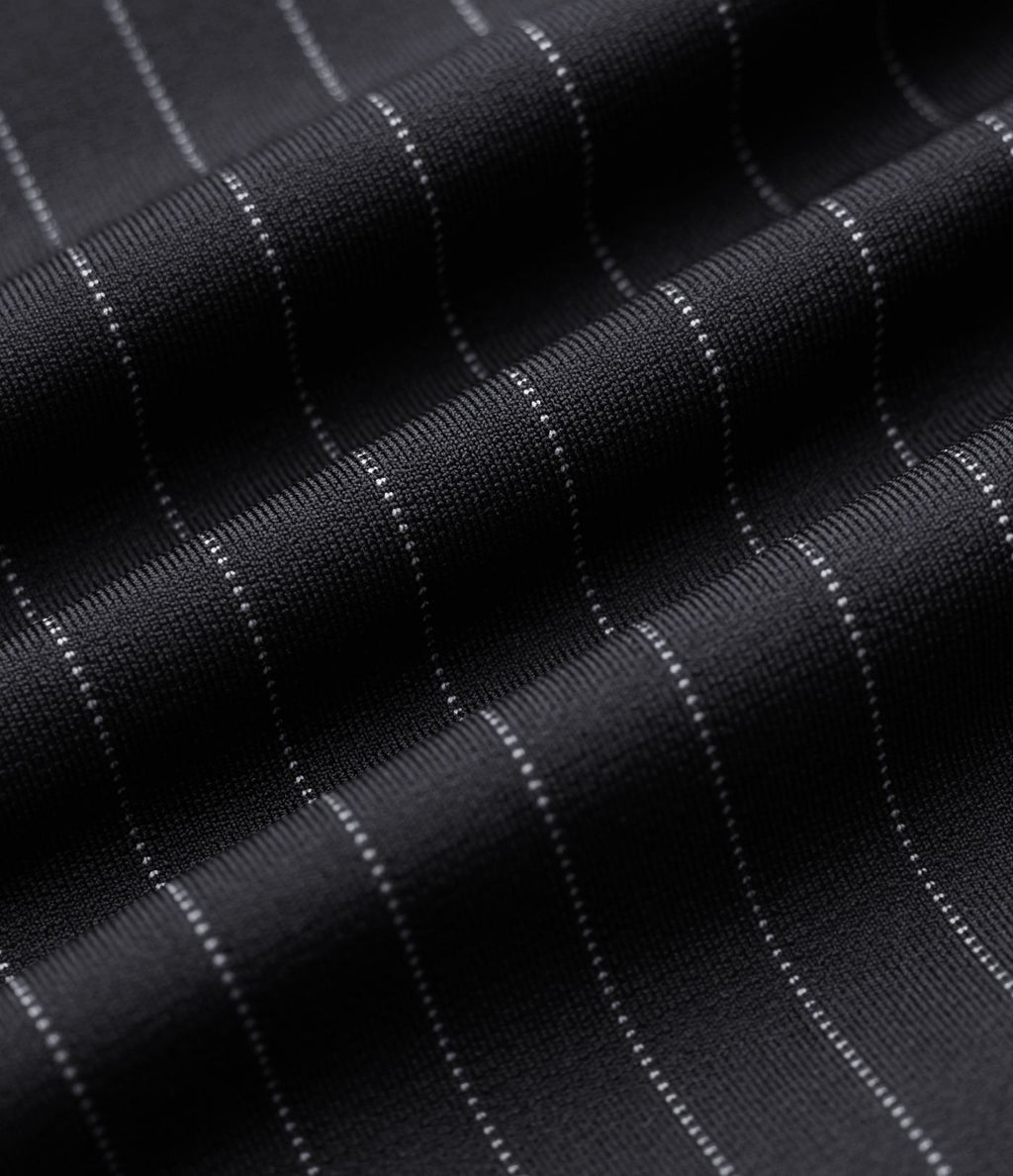 Short tailleur plissé taille haute à rayures avec poches