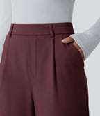 Pantalon tailleur évasé taille haute Halara Flex™ DayStretch avec poches