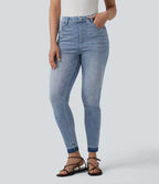 Halara Flex™ Jean slim décontracté taille haute avec poches