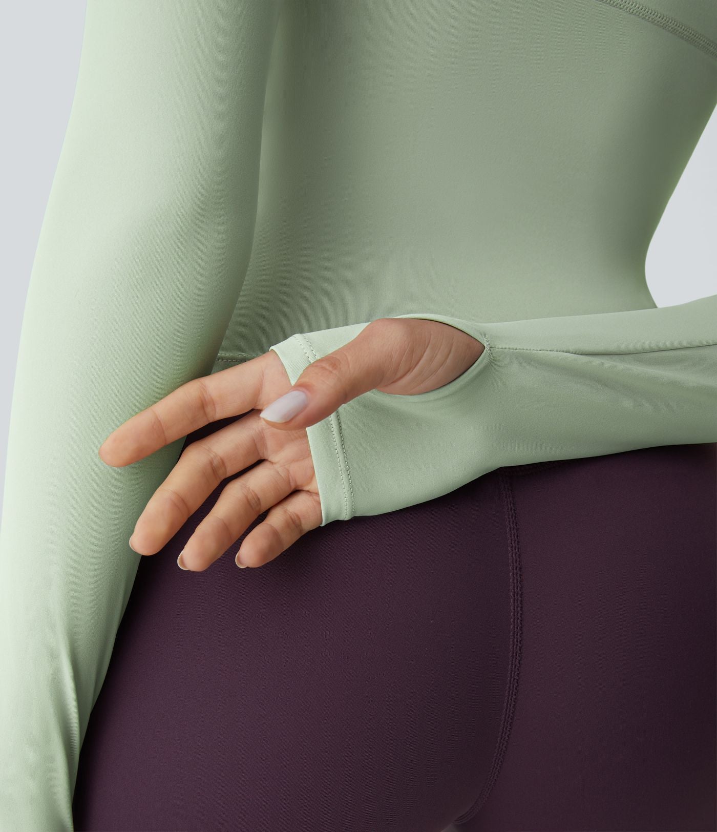 Top Sport Yoga Uni Trous pour les Pouce