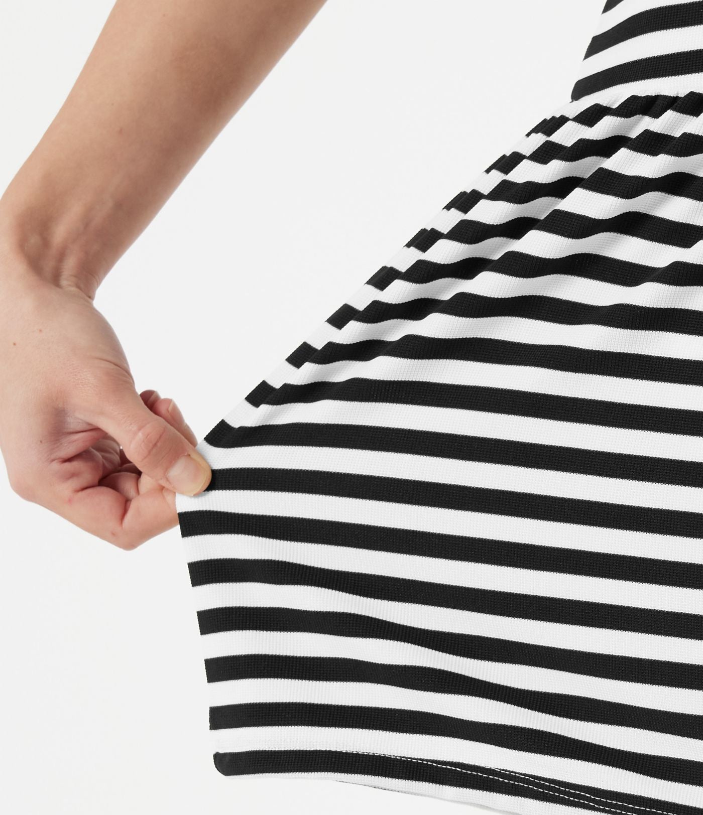 Short casual 2-en-1 à rayures en tissu gaufré taille haute 12,5 cm avec poches