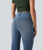 Legging denim bootcut Halara Flex™ gainant effet push-up taille haute avec poches