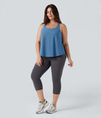 Débardeur running Halara UltraSculpt™ grande taille col rond ourlet arrondi
